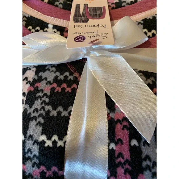 Women's Ladies' Pajamas Super Soft Velour PJ's 2-Pc Size M 8/10 Loungewear NWT - Picture 11 of 12